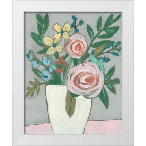 Sweet and Quirky II White Modern Wood Framed Art Print by Goldberger, Jennifer