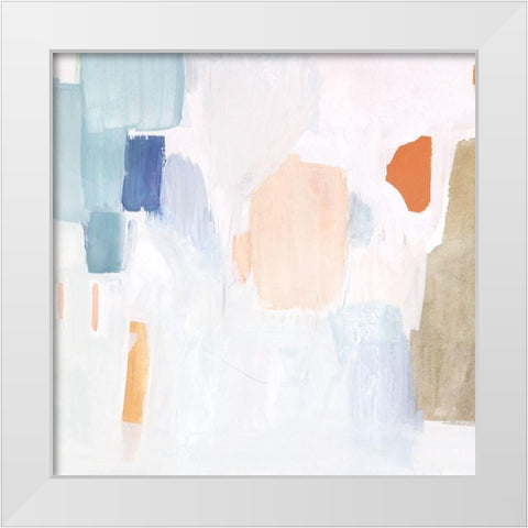 Sea Glass Forms II White Modern Wood Framed Art Print by Borges, Victoria