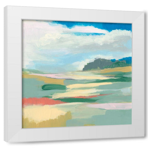 Sweeping Sky I White Modern Wood Framed Art Print by Goldberger, Jennifer