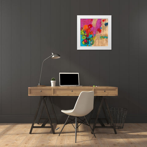 Year of the Dragon III White Modern Wood Framed Art Print by Bothne, Janet