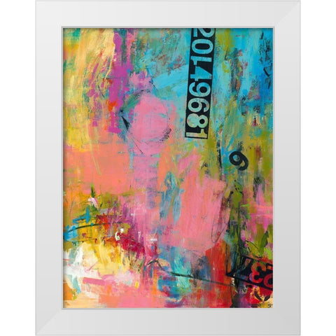Silks White Modern Wood Framed Art Print by Bothne, Janet