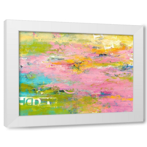 Bits and Pieces White Modern Wood Framed Art Print by Bothne, Janet