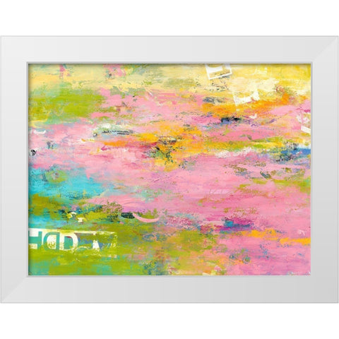 Bits and Pieces White Modern Wood Framed Art Print by Bothne, Janet