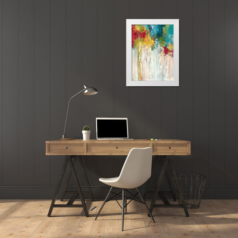 Unbound III White Modern Wood Framed Art Print by Bothne, Janet