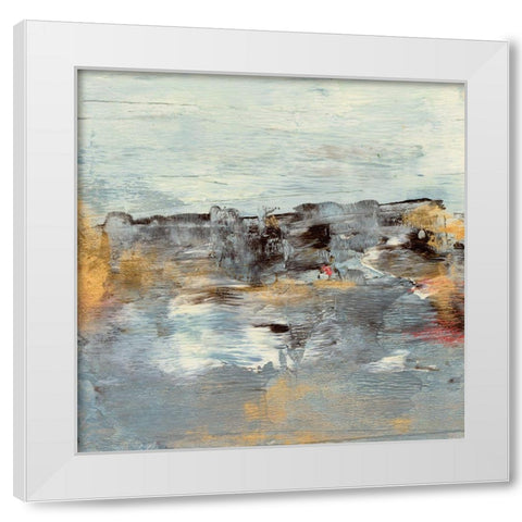 Discovery I White Modern Wood Framed Art Print by Bramma, Lila