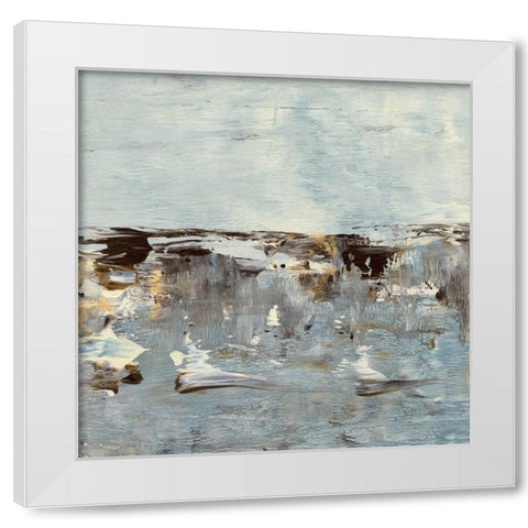 Discovery II White Modern Wood Framed Art Print by Bramma, Lila