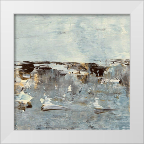 Discovery II White Modern Wood Framed Art Print by Bramma, Lila