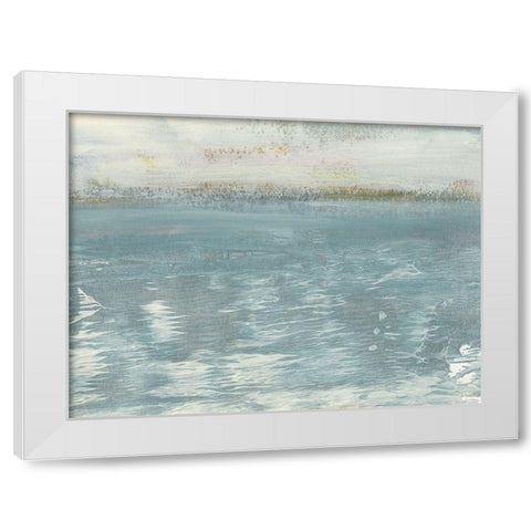 Peace and Calm I White Modern Wood Framed Art Print by Bramma, Lila