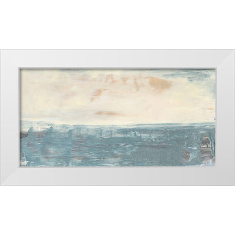 Peace and Calm III White Modern Wood Framed Art Print by Bramma, Lila