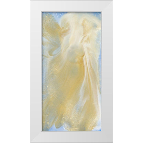 Meeting Light I White Modern Wood Framed Art Print by Bramma, Lila