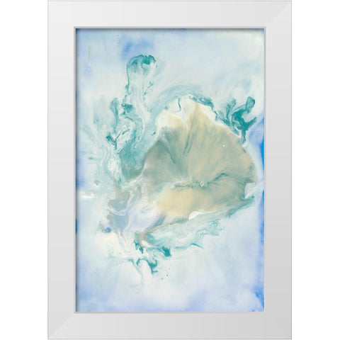 Being One II White Modern Wood Framed Art Print by Bramma, Lila