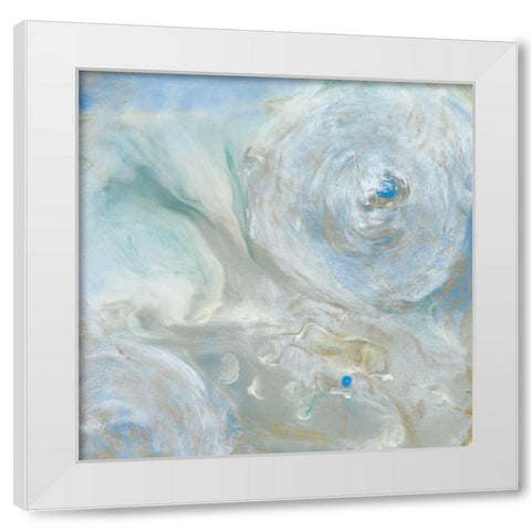 Being One III White Modern Wood Framed Art Print by Bramma, Lila