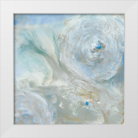Being One III White Modern Wood Framed Art Print by Bramma, Lila