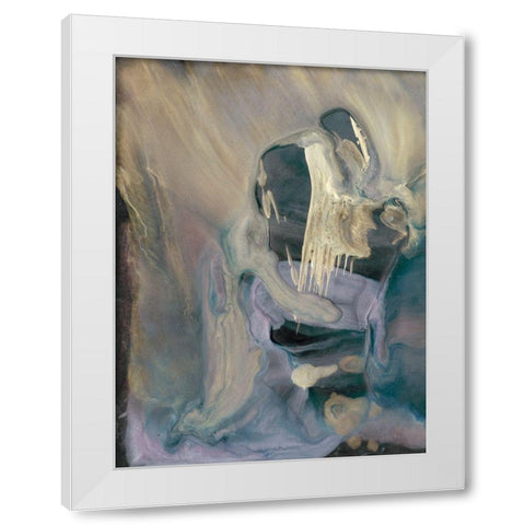 Mystery I White Modern Wood Framed Art Print by Bramma, Lila