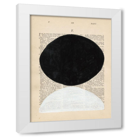 Modern Definition I White Modern Wood Framed Art Print by Stramel, Renee W.