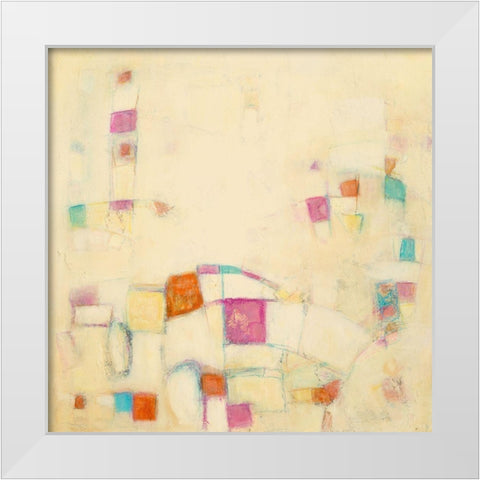 Festive II White Modern Wood Framed Art Print by Crawford, Beverly