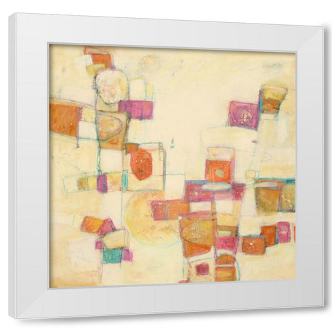 Festive III White Modern Wood Framed Art Print by Crawford, Beverly