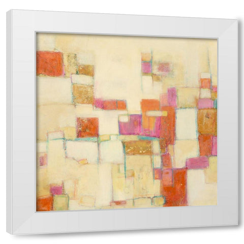 Festive IV White Modern Wood Framed Art Print by Crawford, Beverly