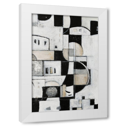 Rhapsody II White Modern Wood Framed Art Print by Crawford, Beverly