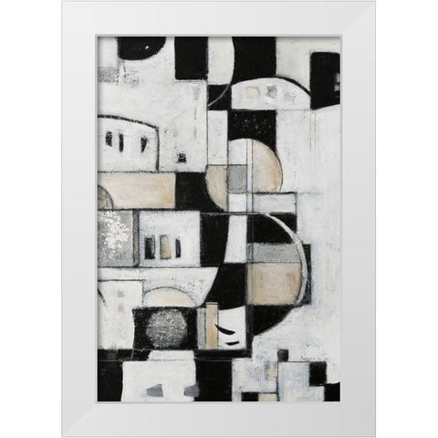 Rhapsody II White Modern Wood Framed Art Print by Crawford, Beverly