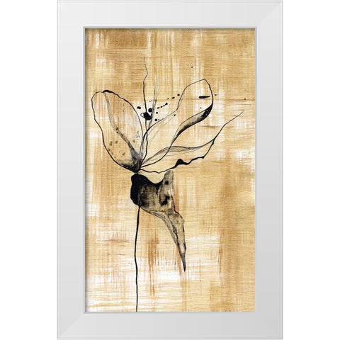 Gilded Beauty II White Modern Wood Framed Art Print by Liama, Lily