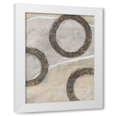 Ringlets I White Modern Wood Framed Art Print by OToole, Tim