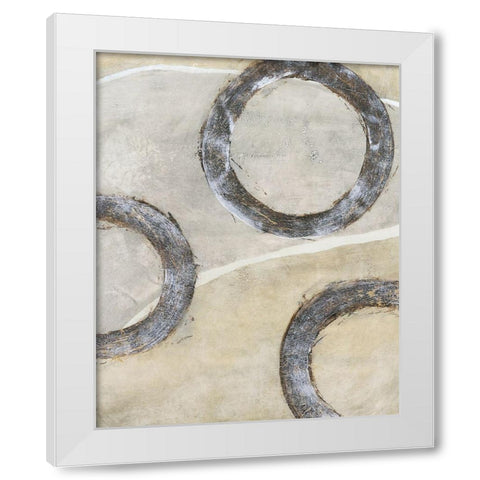 Embellished Ringlets I White Modern Wood Framed Art Print by OToole, Tim