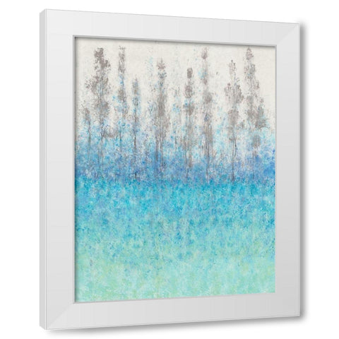 Cypress Border I White Modern Wood Framed Art Print by OToole, Tim