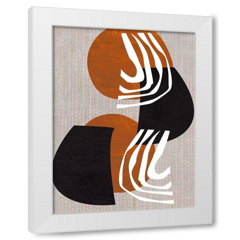 Archetype Structures I White Modern Wood Framed Art Print by Wang, Melissa