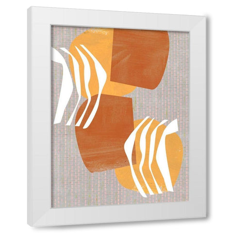 Archetype Structures II White Modern Wood Framed Art Print by Wang, Melissa