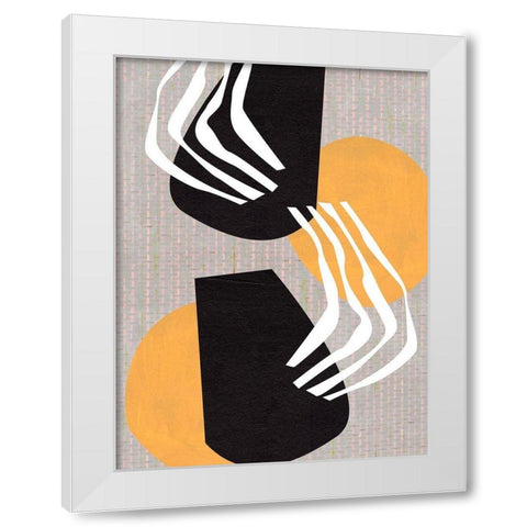 Archetype Structures IV White Modern Wood Framed Art Print by Wang, Melissa