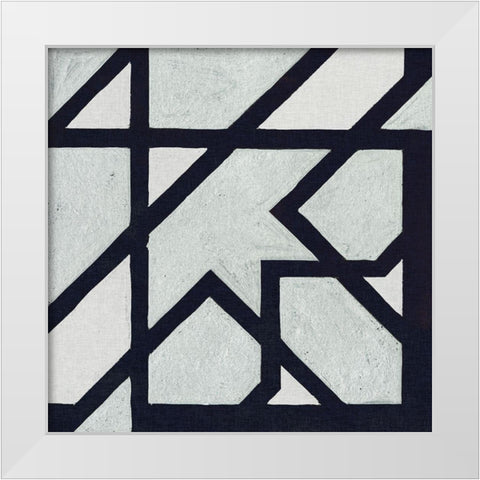 Broken Square I White Modern Wood Framed Art Print by Wang, Melissa