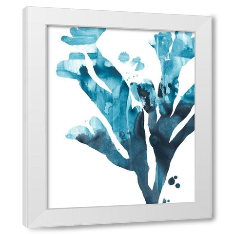 Inkwash Kelp II White Modern Wood Framed Art Print by Vess, June Erica