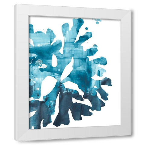 Inkwash Kelp III White Modern Wood Framed Art Print by Vess, June Erica