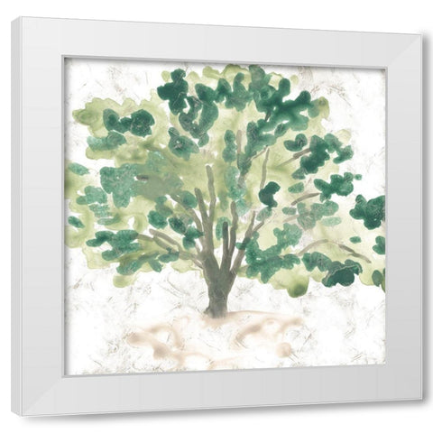 Country Tree I White Modern Wood Framed Art Print by Vess, June Erica
