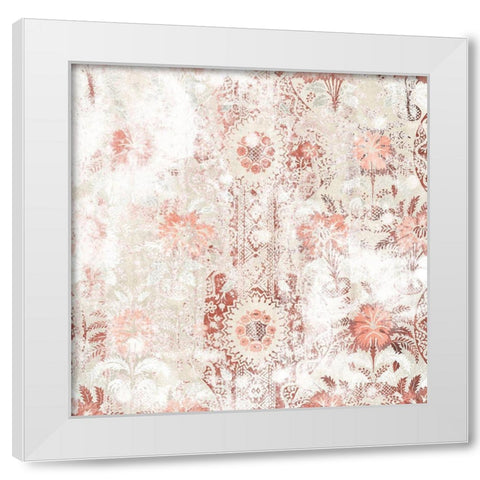 World Traveler Textile II White Modern Wood Framed Art Print by Vess, June Erica