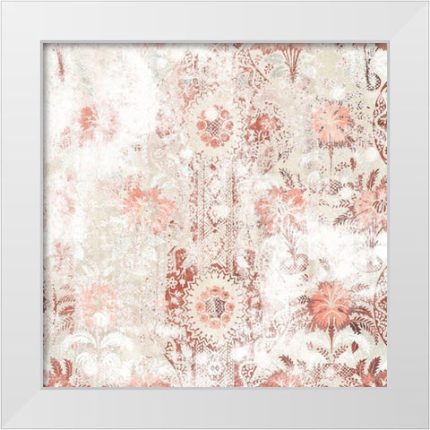 World Traveler Textile II White Modern Wood Framed Art Print by Vess, June Erica