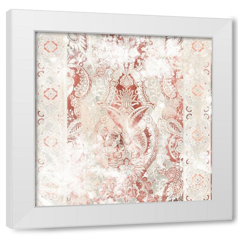 World Traveler Textile IV White Modern Wood Framed Art Print by Vess, June Erica