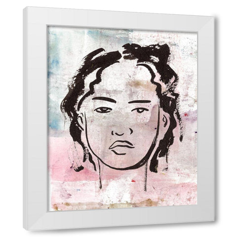 Feminas I White Modern Wood Framed Art Print by Wang, Melissa