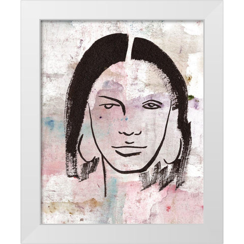 Feminas II White Modern Wood Framed Art Print by Wang, Melissa