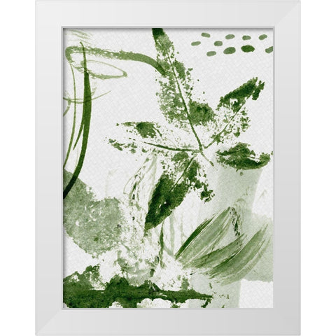 Shades of Forest I White Modern Wood Framed Art Print by Wang, Melissa
