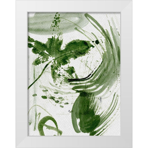 Shades of Forest II White Modern Wood Framed Art Print by Wang, Melissa