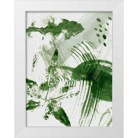 Shades of Forest IV White Modern Wood Framed Art Print by Wang, Melissa