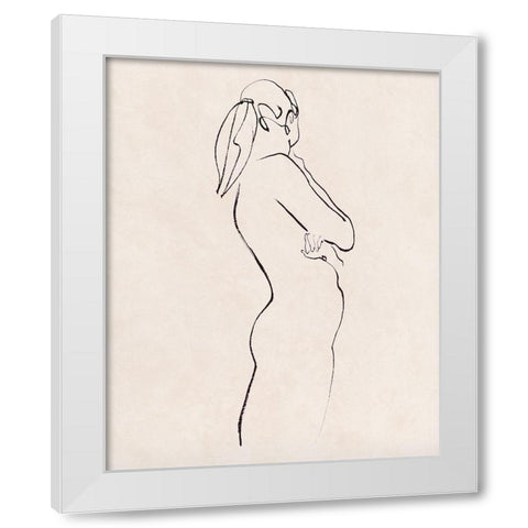 Quiet Mind I White Modern Wood Framed Art Print by Wang, Melissa