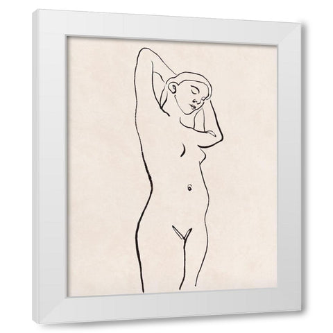 Quiet Mind IV White Modern Wood Framed Art Print by Wang, Melissa