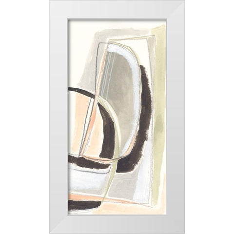 Keyhole II White Modern Wood Framed Art Print by Vess, June Erica