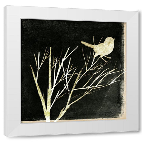 Black Night IV White Modern Wood Framed Art Print by Wang, Melissa