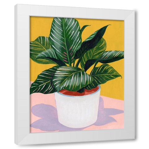 Calethea II White Modern Wood Framed Art Print by Popp, Grace