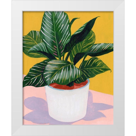 Calethea II White Modern Wood Framed Art Print by Popp, Grace