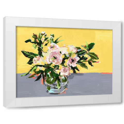 Natural Bouquet II White Modern Wood Framed Art Print by Wang, Melissa